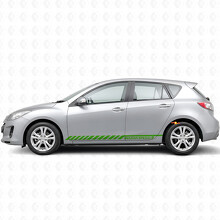 Racing Graphic Stripe Car Side Vinyl Decal Sticker for Mazdaspeed 3 2007 - 2013_3