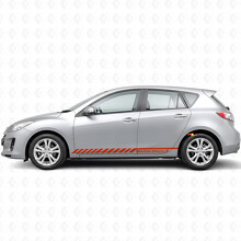Racing Graphic Stripe Car Side Vinyl Decal Sticker for Mazdaspeed 3 2007 - 2013_4