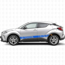 Branded Racing Stripes Side Vinyl Decal Sticker for Toyota C-HR_2