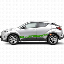Branded Racing Stripes Side Vinyl Decal Sticker for Toyota C-HR_3
