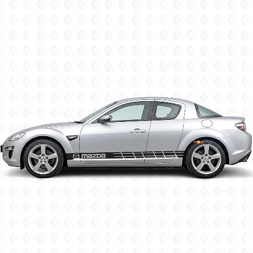 Racing Style Stripes Side Vinyl Decal Sticker for Mazda RX-8