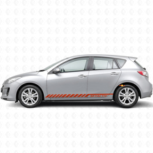 Skyactiv Lettering Stripes Side Vinyl Decal Sticker for Mazda Mazda3 2011-2013_4