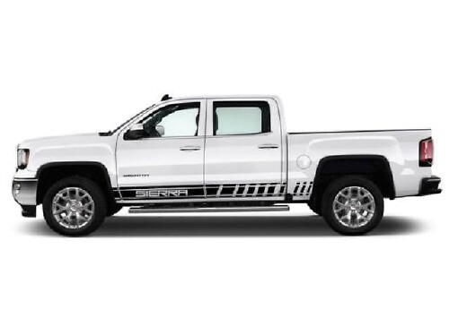 2X Multiple Color Graphics Strip Sierra 3500 Symbol Car Racing Decal Sticker