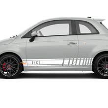 Adhesive Vinyl Sticker with Custom Text Graphics for Fiat 500 Abarth Racing 2