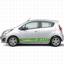 Branded Stripes Side Vinyl Decal Sticker for Chevrolet Spark_3