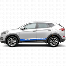 Racing Style Stripes Side Vinyl Decal Sticker for Hyundai Tucson_2