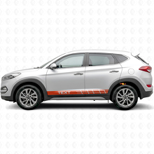 Racing Style Stripes Side Vinyl Decal Sticker for Hyundai Tucson_4