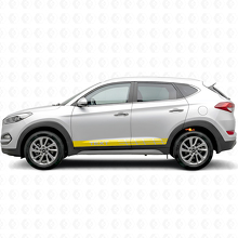 Racing Style Stripes Side Vinyl Decal Sticker for Hyundai Tucson_5