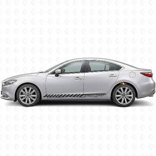 Zoom-Zoom Strobe Stripes Side Vinyl Decal Sticker for Mazda Mazda6