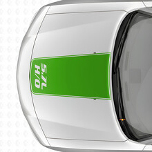 5.7L H/O Blackout Outline Stripe Hood Vinyl Decal Sticker for Dodge Charger 2006-2010_3
