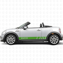 Racing Style Stripes Side Vinyl Decal Sticker for MINI Roadster_3