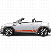 Racing Style Stripes Side Vinyl Decal Sticker for MINI Roadster_4