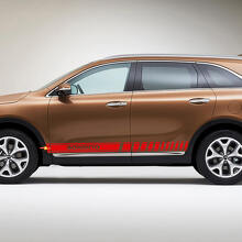 Side Racing Stripes Vinyl Decal Sticker fit to Kia Sorento
 2