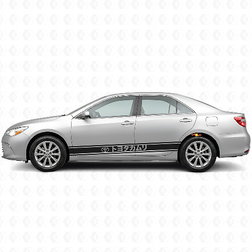Japanese Style Stripes Door Side Vinyl Decal Sticker for Toyota Camry