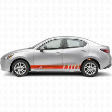 iA Side Racing Stripes Vinyl Decal Kit for Scion iA or Toyota Yaris iA_4