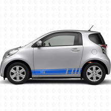 iQ Logo Racing Side Stipes Vinyl Decal Kit Car for Toyota iQ _2