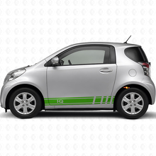 iQ Logo Racing Side Stipes Vinyl Decal Kit Car for Toyota iQ _3