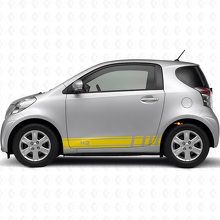 iQ Logo Racing Side Stipes Vinyl Decal Kit Car for Toyota iQ _5