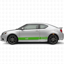 Branded Racing Style Stripes Side Vinyl Decal Kit for Scion tC_3
