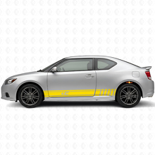 Branded Racing Style Stripes Side Vinyl Decal Kit for Scion tC_5