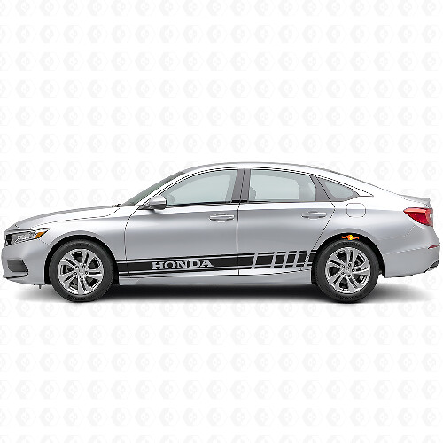 Branded Racing Stripes Side Vinyl Decal Sticker for Honda Accord
