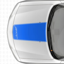 Sport Blackout Outline Stripe Hood Vinyl Decal Sticker for Dodge Charger 2006-2010_2
