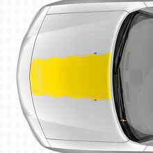 Sport Blackout Outline Stripe Hood Vinyl Decal Sticker for Dodge Charger 2006-2010_5