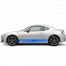 Branded Racing Style Stripes Side Vinyl Decal Kit for Scion FR-S_2