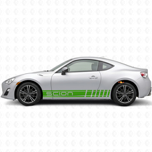 Branded Racing Style Stripes Side Vinyl Decal Kit for Scion FR-S_3