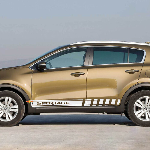 Side Racing Stripes Vinyl Decal Sticker fit to Kia Sportage
 1