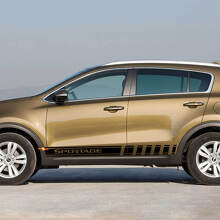 Side Racing Stripes Vinyl Decal Sticker fit to Kia Sportage
 3
