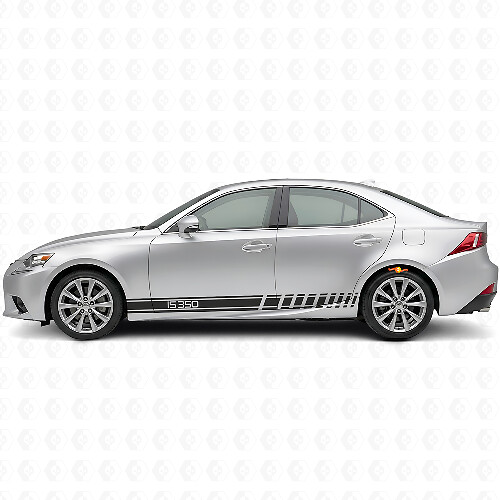 IS350 Logo Racing Stripes Side Vinyl Decal Sticker for Lexus IS 2014-2020_1