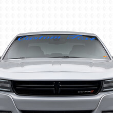 Custom Text Handwritten-style Windshield Vinyl Decal Sticker for Dodge Charger 2015-2026_2