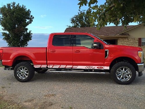 Multiple Color Graphic Super Duty / F-150 / F-250 Ford Car Racing Decal Sticker