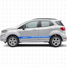 Custom Racing Side Stripes Vinyl Decal Kit for Musclecar EcoSport GT_2