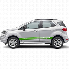 Custom Racing Side Stripes Vinyl Decal Kit for Musclecar EcoSport GT_3