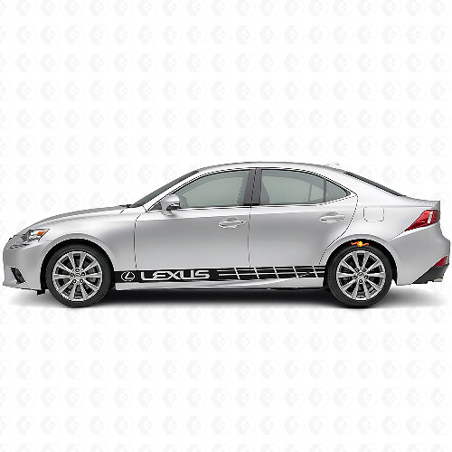 Racing Side Stripes Vinyl Decal Set for Lexus IS 200t 250 300