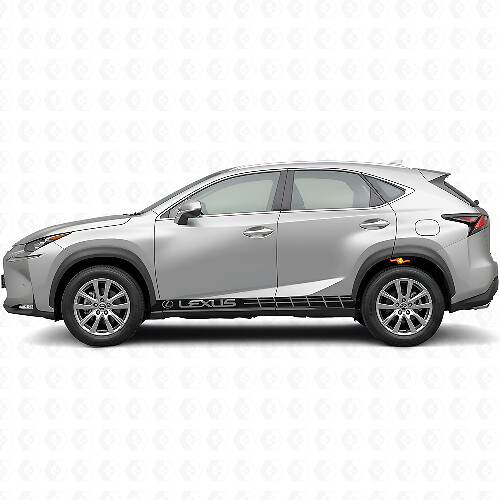 Racing Side Stripes Vinyl Decal Kit for Lexus NX 200t NX 300h
