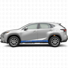 Racing Side Stripes Vinyl Decal Kit for Lexus NX 200t NX 300h_2