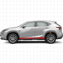 Racing Side Stripes Vinyl Decal Kit for Lexus NX 200t NX 300h_4