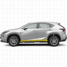 Racing Side Stripes Vinyl Decal Kit for Lexus NX 200t NX 300h_5