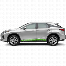 Racing Style Stripes Rocker Panel Vinyl Decal Kit for Lexus RX 350_3