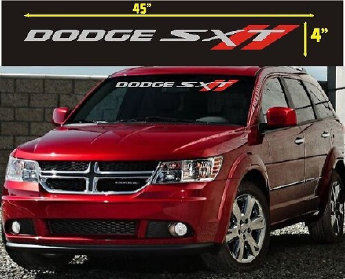 Dodge Sxt Universal Windshield Decal Sticker