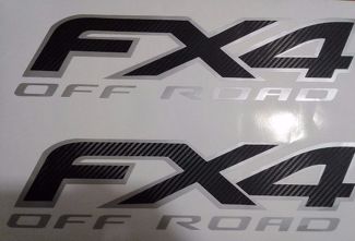 Ford fx4 off road decal carbon fiber, sport chome truck ( SET)
