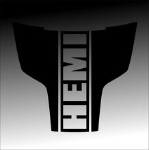 Custom Hood Stripes Vinyl Decals for Dodge Ram 1500_2