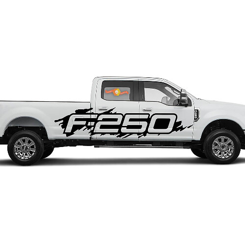 Mud Splash Side Vinyl Decal Kit for Musclecar F-250
