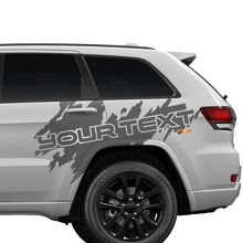 Custom Text Splash Splatter Rear Door Side Graphic Vinyl Sticker Decal for Jeep Cherokee Trailhawk 2
