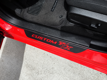 CUSTOM T/X Four Piece Door Sill Set Door Vinyl Decal Sticker for Dodge Charger 2006-2018_2