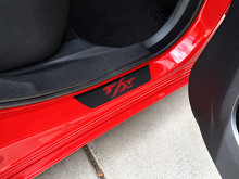 CUSTOM T/X Four Piece Door Sill Set Door Vinyl Decal Sticker for Dodge Charger 2006-2018_3