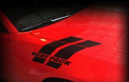 Scat Pack Fender Side Stripes Vinyl Decal for Dodge Charger 2015-2017